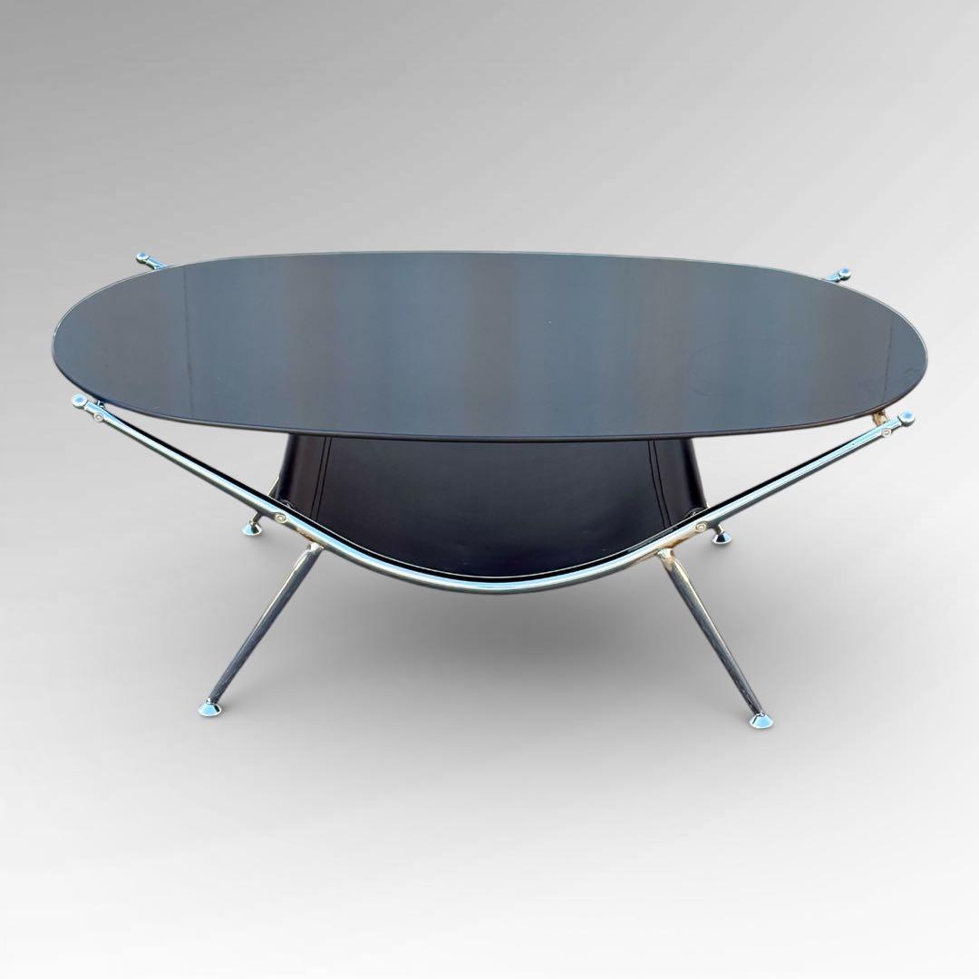 週末セール】ガラステーブル ミッドセンチュリー レトロ スペース