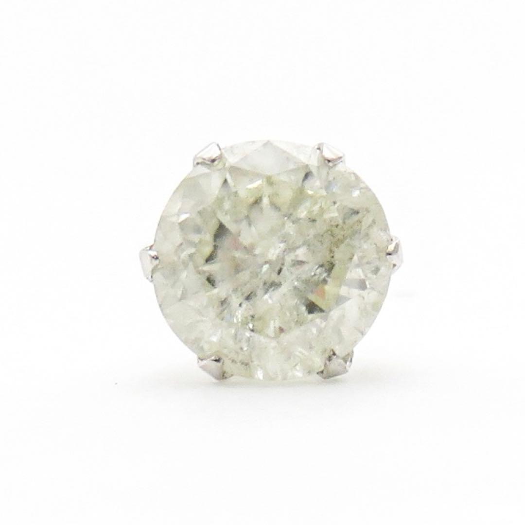 ま*き様 【新品】K10WG 天然ダイヤモンド 片耳ピアス｜0.50ct｜ソルト