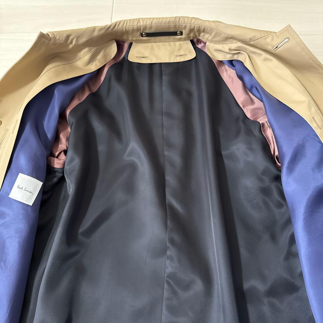Paul Smith ベージュ ステンカラーコート (中綿インナーは未使用品) Paul Smith LONDON ポールスミスロンドン 日本製 ステンカラーコート