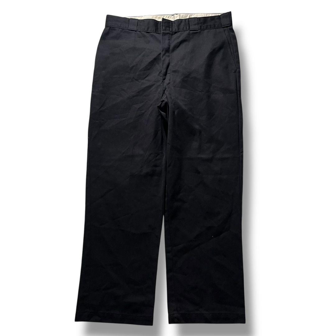 90s Dickies ワークパンツ 874 USA製 黒 ブラック TALON Dickies（ディッキーズ） 90s USA製 874 TALON ワークパンツ メンズ