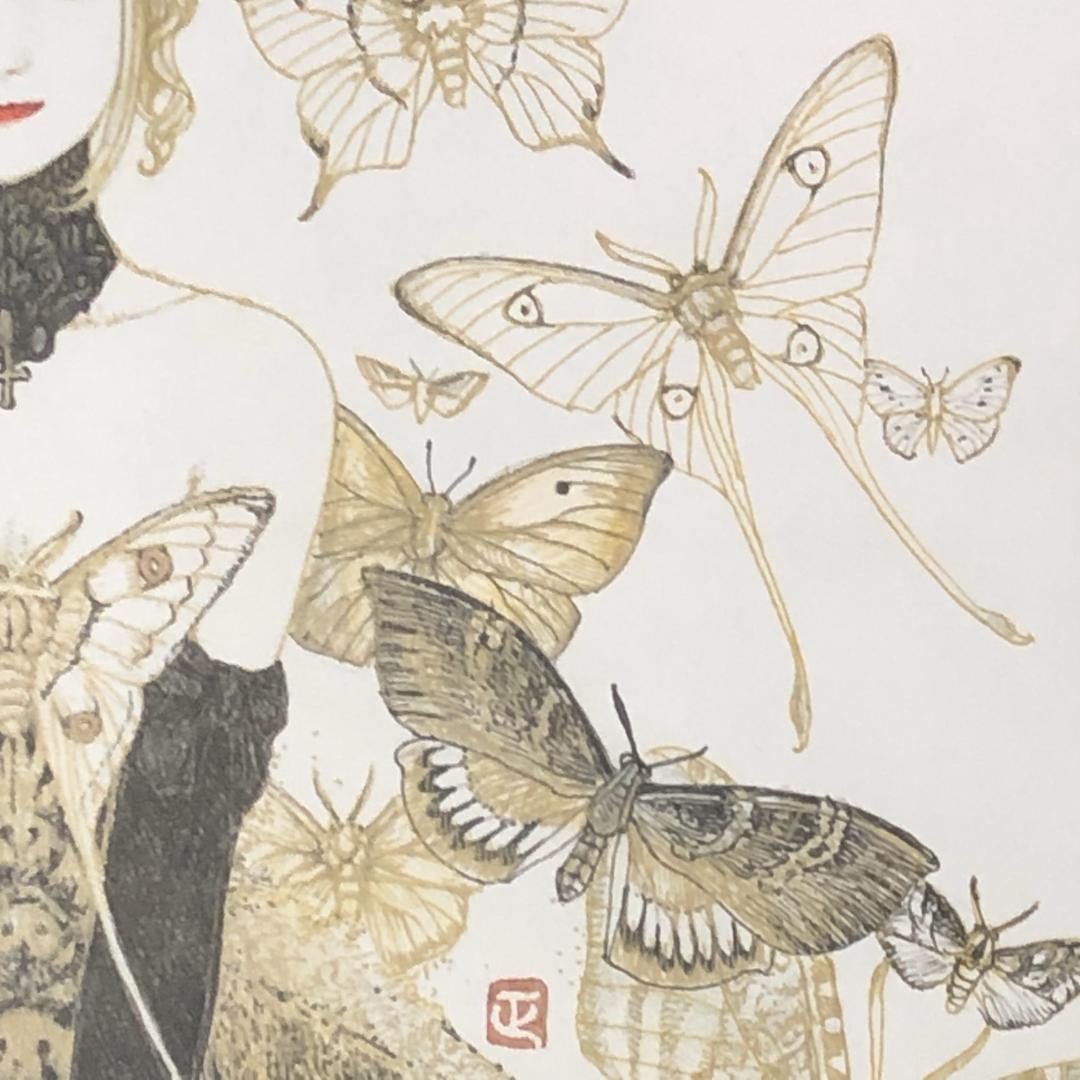 絵画 Moth Girl #004