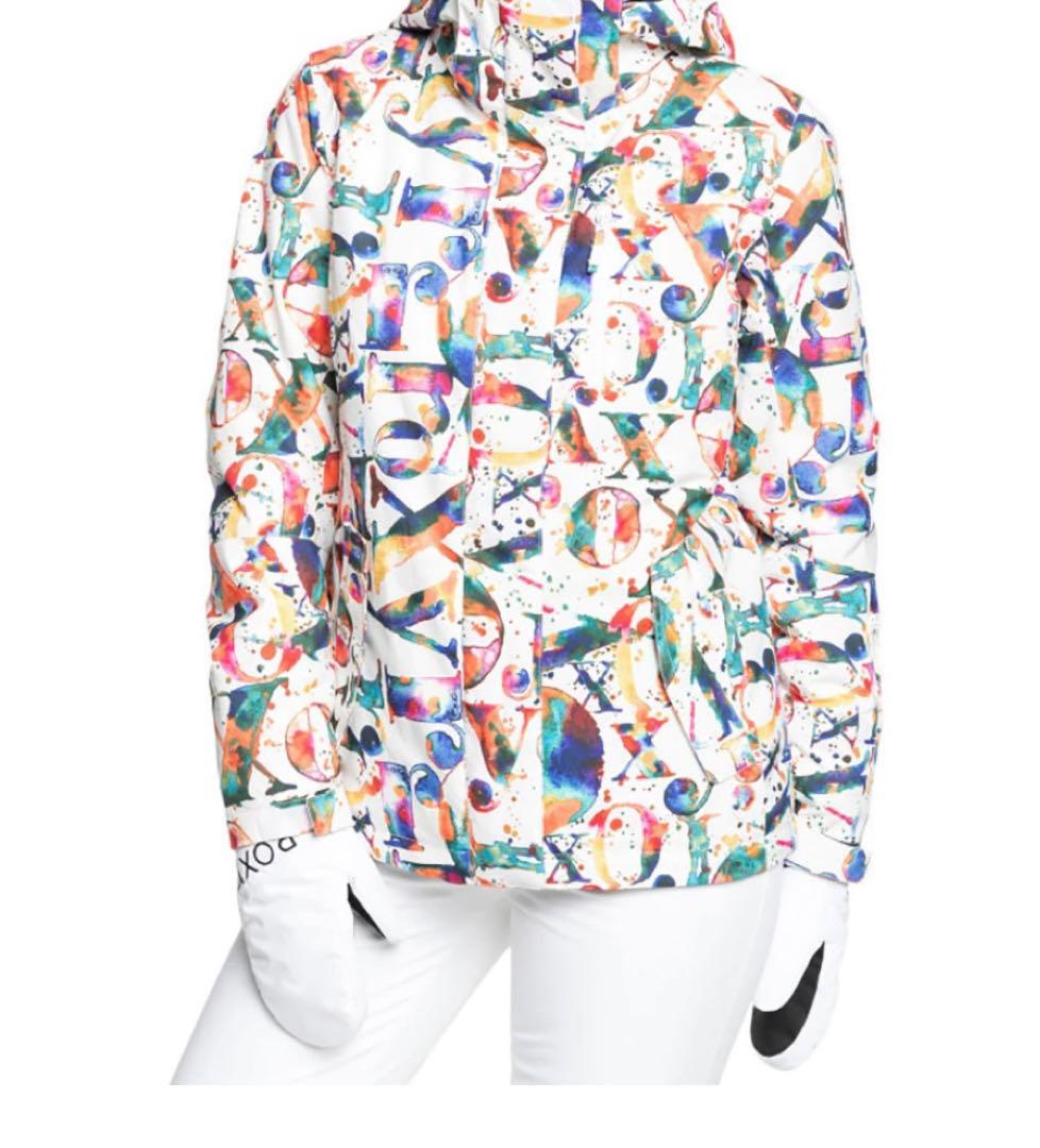 新品☆ROXYスノボウェア☆スキーウェア☆大人気ロキシーロゴ入り白