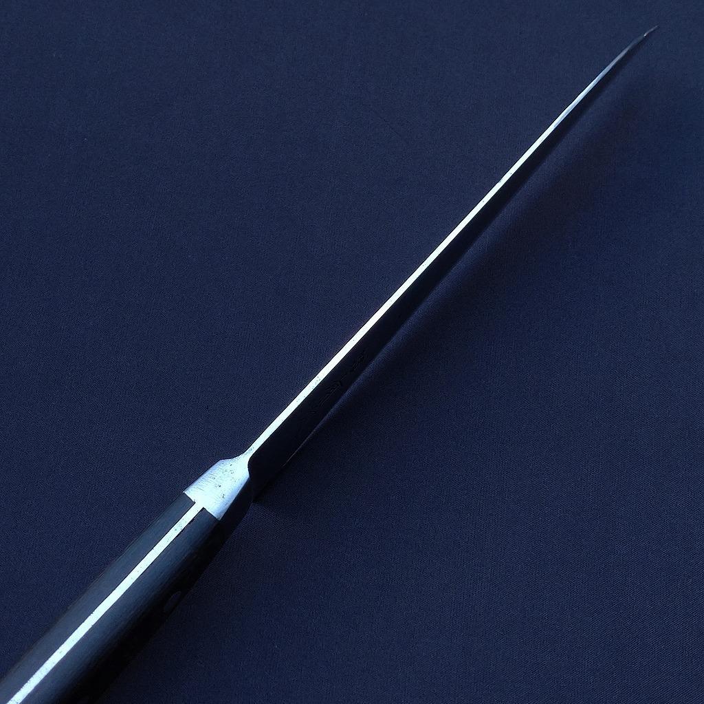 牛刀包丁 有次 スエーデン鋼 K121 刃長約212㎜ 片刃 《0160》