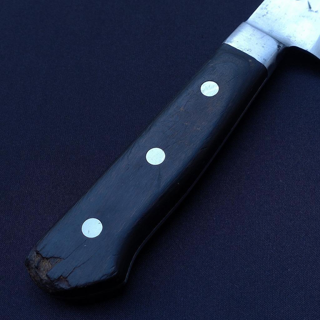 牛刀包丁 有次 スエーデン鋼 K121 刃長約212㎜ 片刃 《0160》