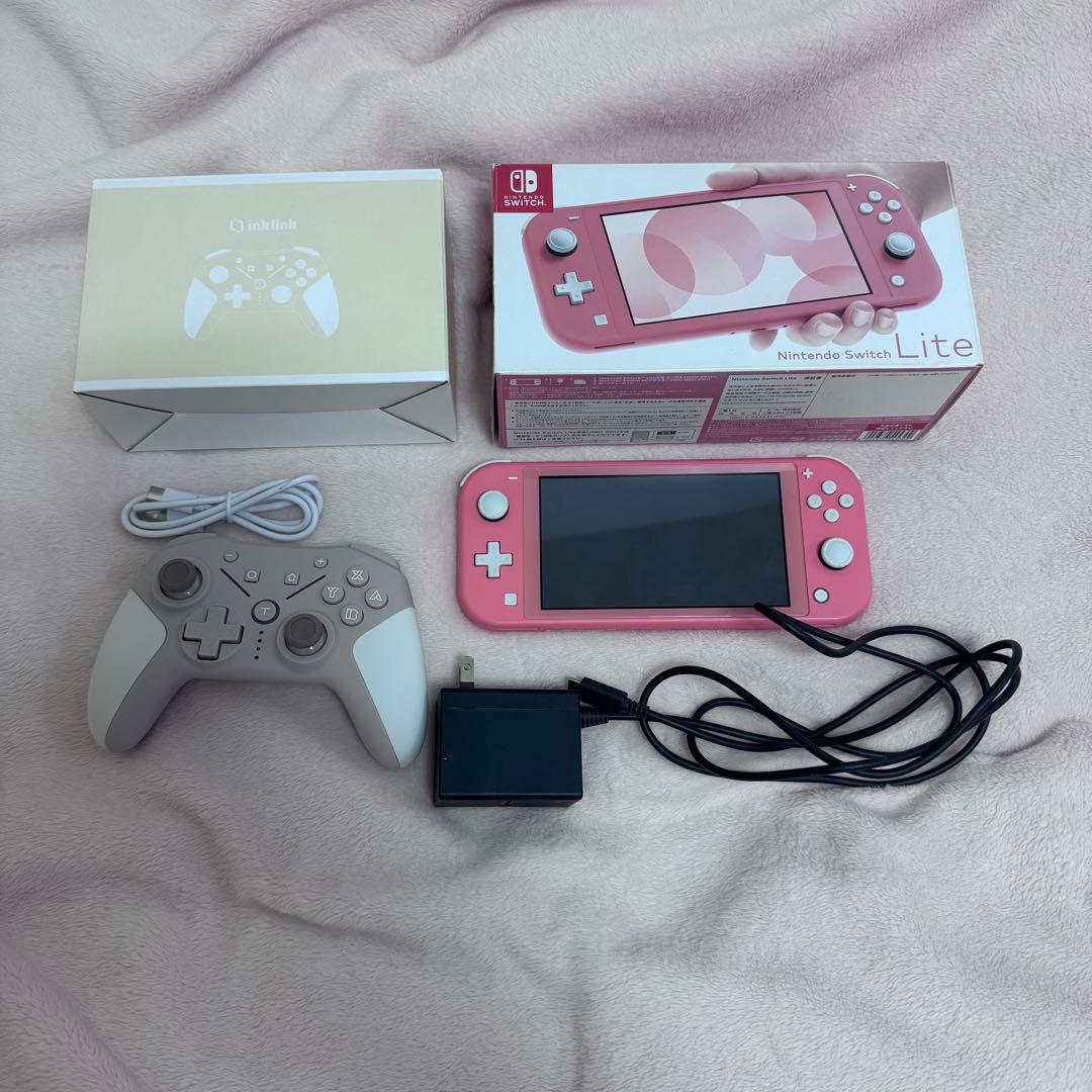 Nintendo Switch Lite コーラルピンク 本体 プロコン セット Nintendo Switch Lite コーラル ピンク 本体 箱付き Nintendo Switch