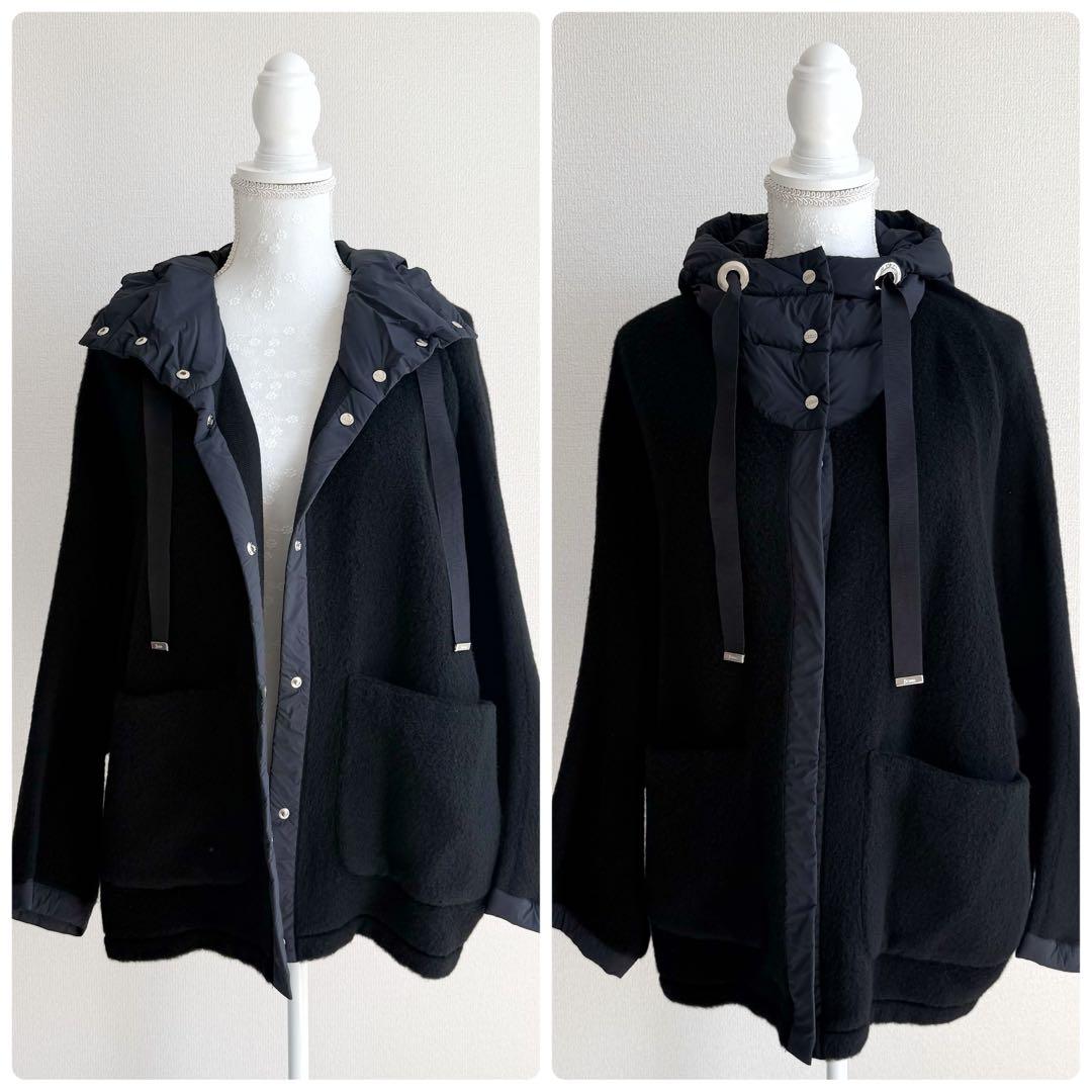 美品 Herno ドッキング ポンチョ RESORT ウルトラライト ダウン