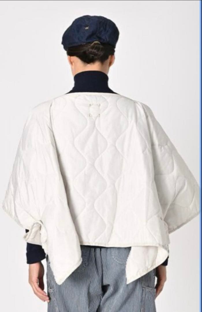 《新品》45R ナイロンリップのポンチョ　ブラウン