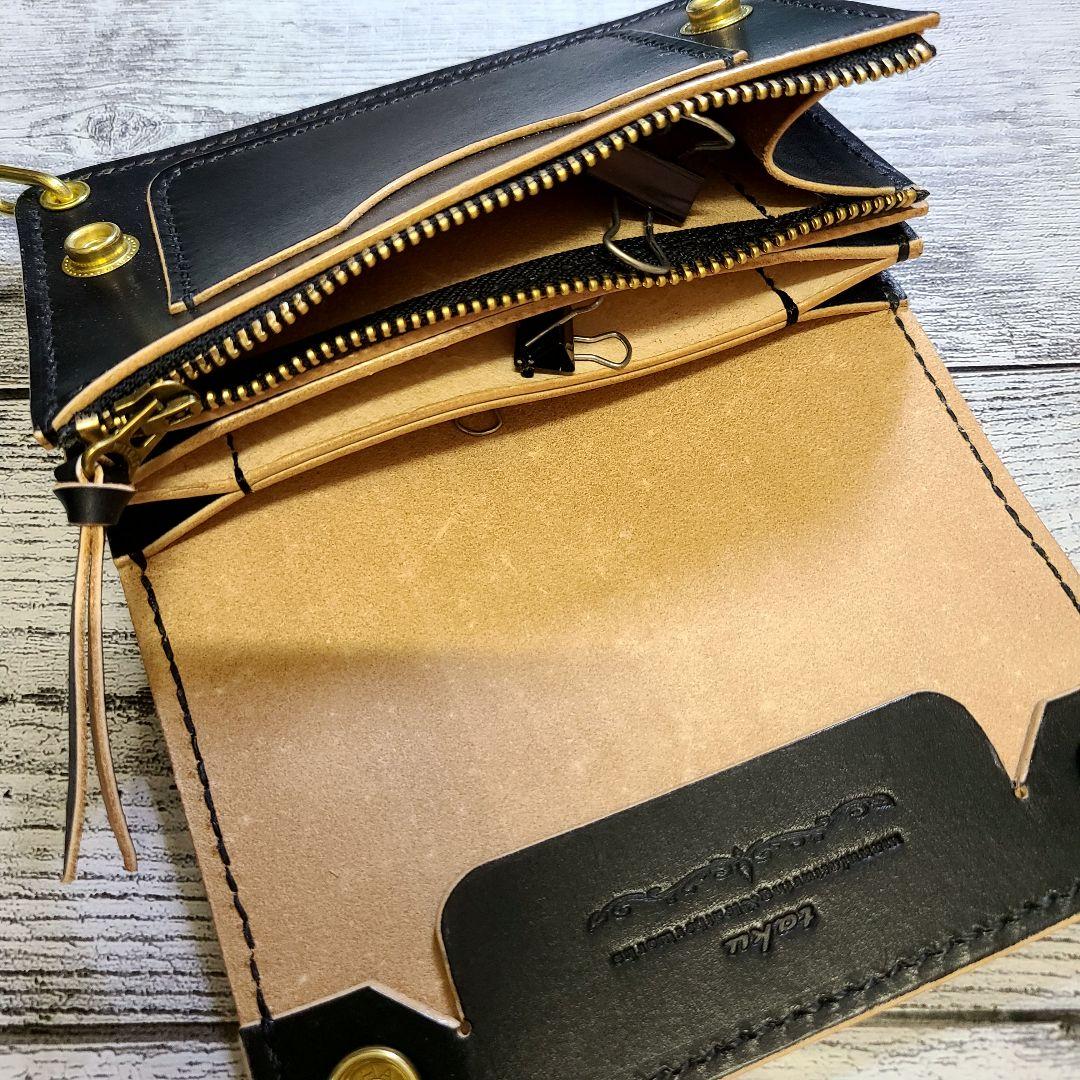 トラッカーウォレット ミドル【MW茶芯丘染め】3層ver - メルカリ