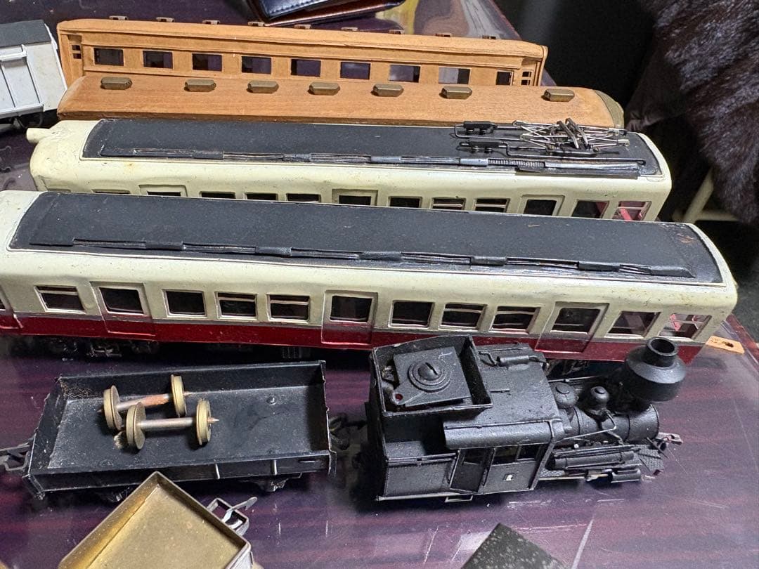 ジャンク 父が集めた蒸気機関車と客車セットHO?