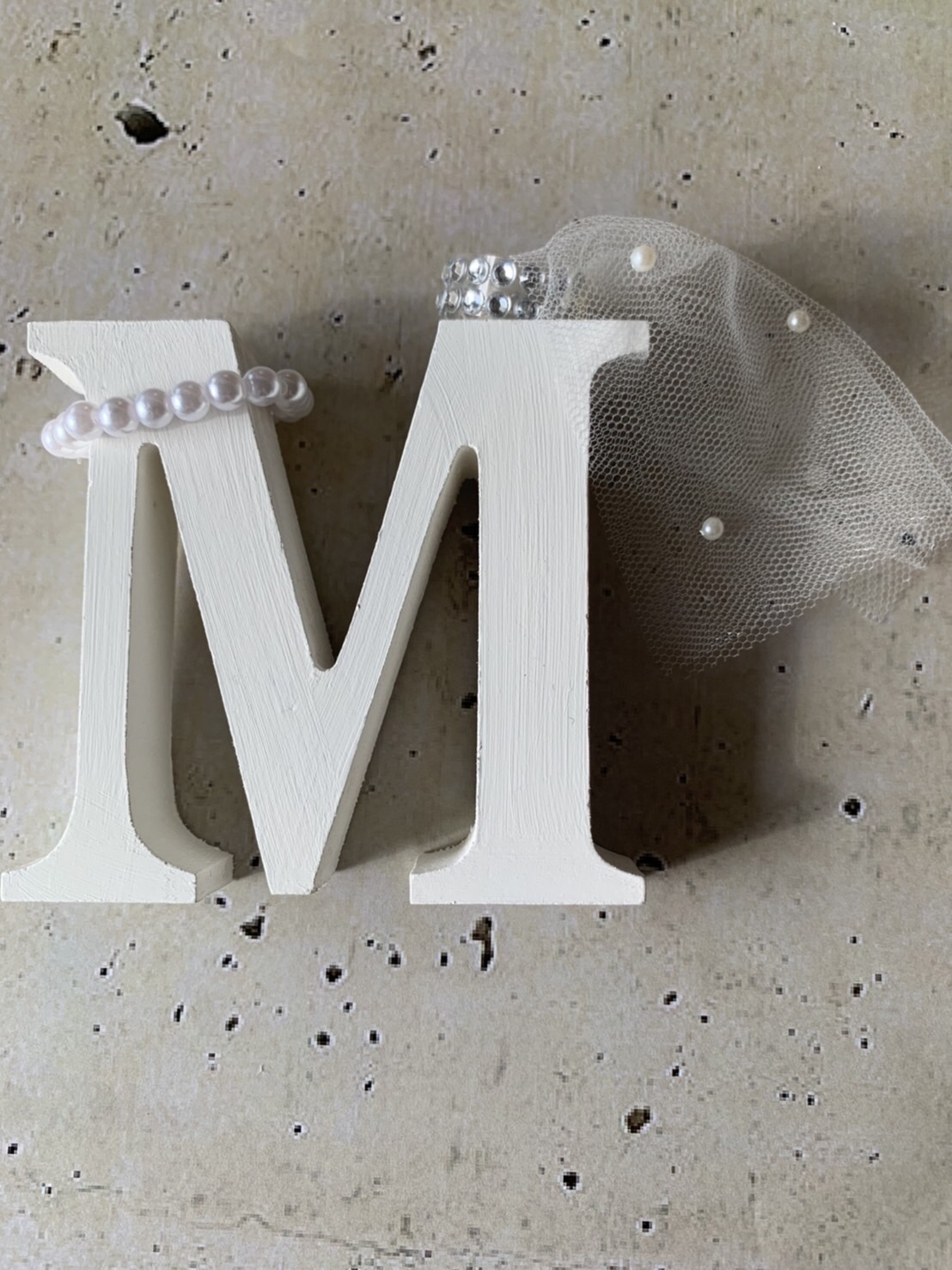 イニシャルオブジェ（ホワイト.サムシングブルー ）結婚式 - SMILE