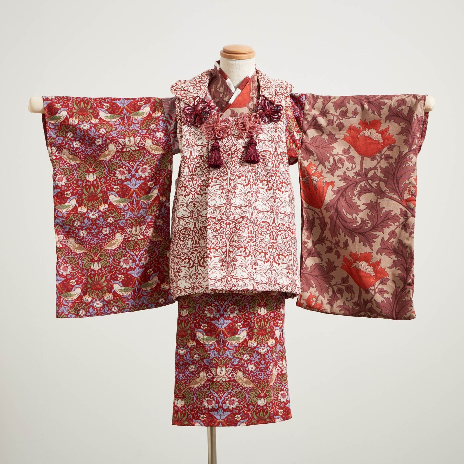 ウィリアムモリス 赤 3歳 七五三セット - MOEMUSISAN'S GALLERY