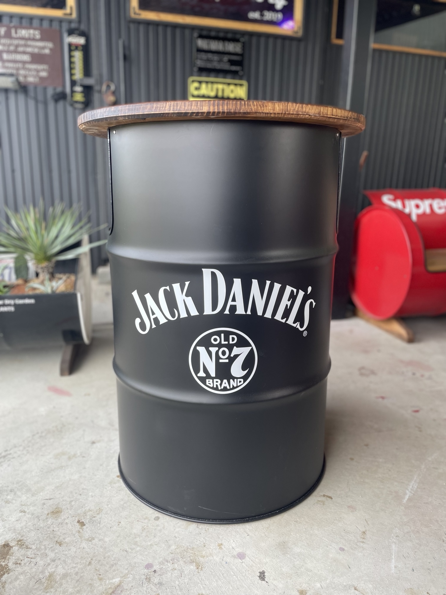 ドラム缶リメイク バーテーブルセット［受注製作］ - H&M factory