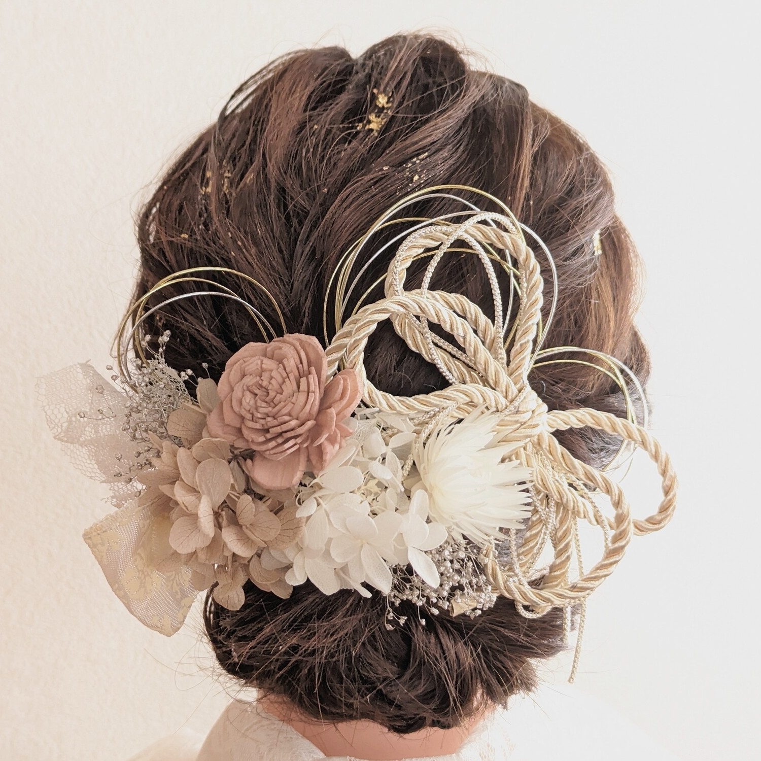 つ*ま様 七五三 七五三髪飾り ヘッドドレス 着物髪飾り リメイク髪飾り