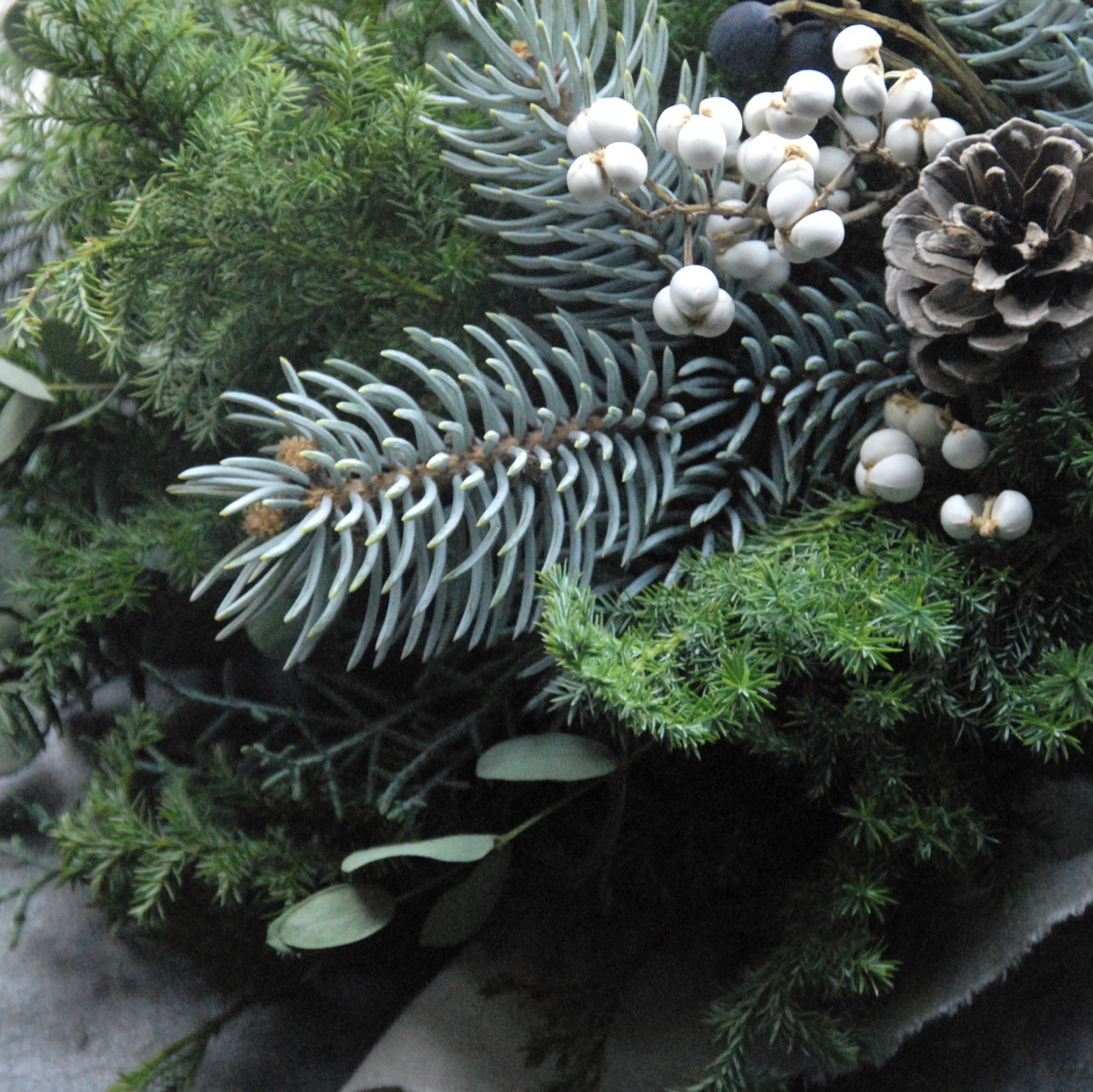 ビビ もみの木スワッグ ツリー型スワッグ フレッシュスワッグ 森の