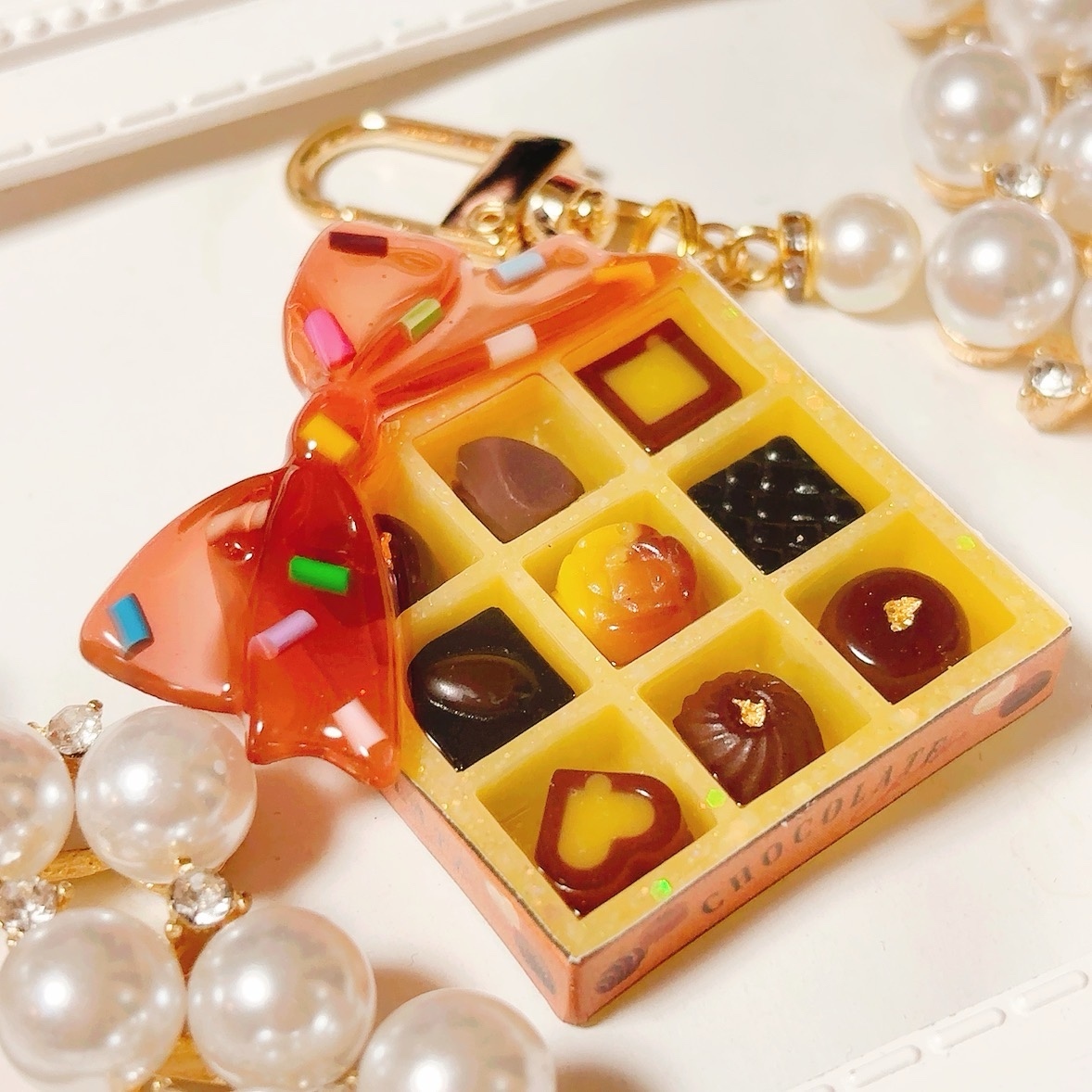 バレンタインチョコレート◇シャカシャカキーホルダー シェイカー