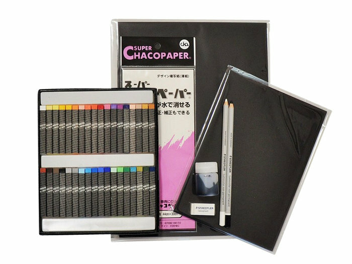 送料無料 チョークアート入門セット ☆25本＋テキスト6冊セット☆今