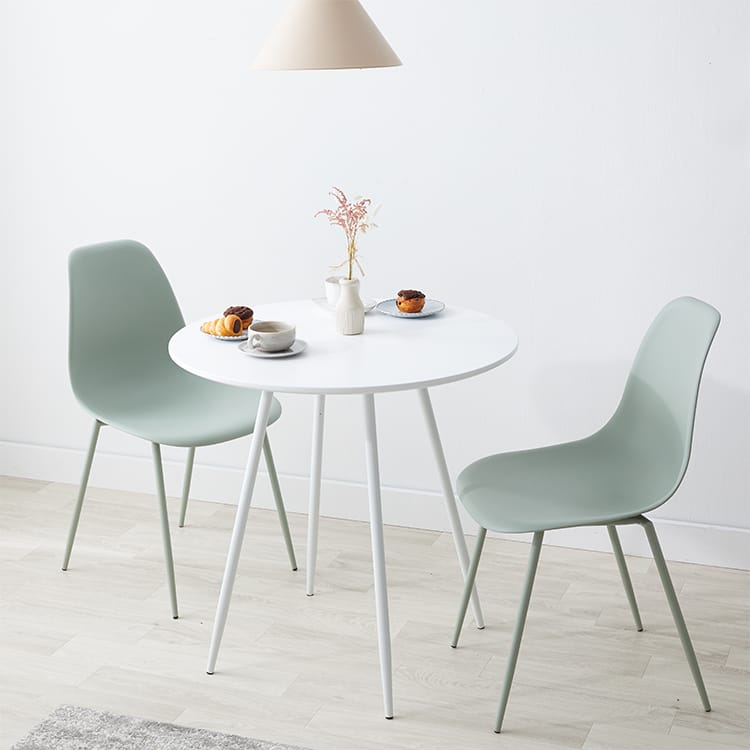 ダイニングテーブルセット 2人掛け（3点） 丸テーブル コンパクト [幅