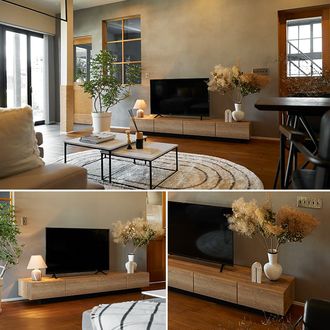 日本製テレビ台(幅210cm) 完成品 テレビボード ローボード | 【公式