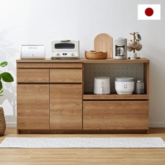 キッチンカウンター 収納 ワイドサイズ ステンレスカウンター 日本製
