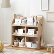 絵本棚 おもちゃ収納 木目調 [幅90] | 【公式】LOWYA(ロウヤ) 家具