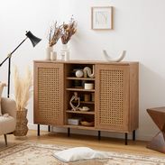 幅75] ラタン調キャビネット リビングボード | 【公式】LOWYA(ロウヤ