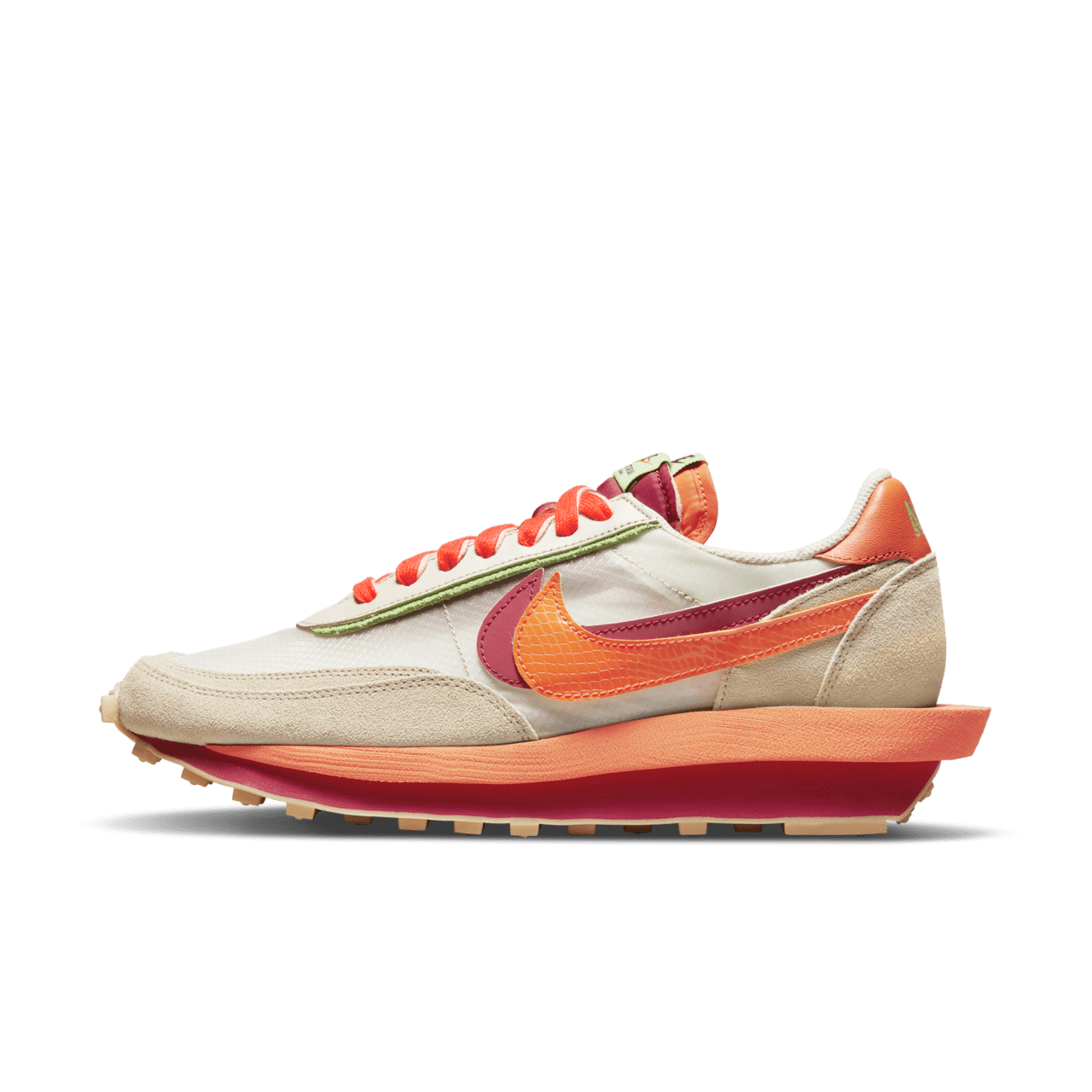 LDWaffle x sacai x CLOT 'Orange Blaze' Release Date. Nike SNKRS
