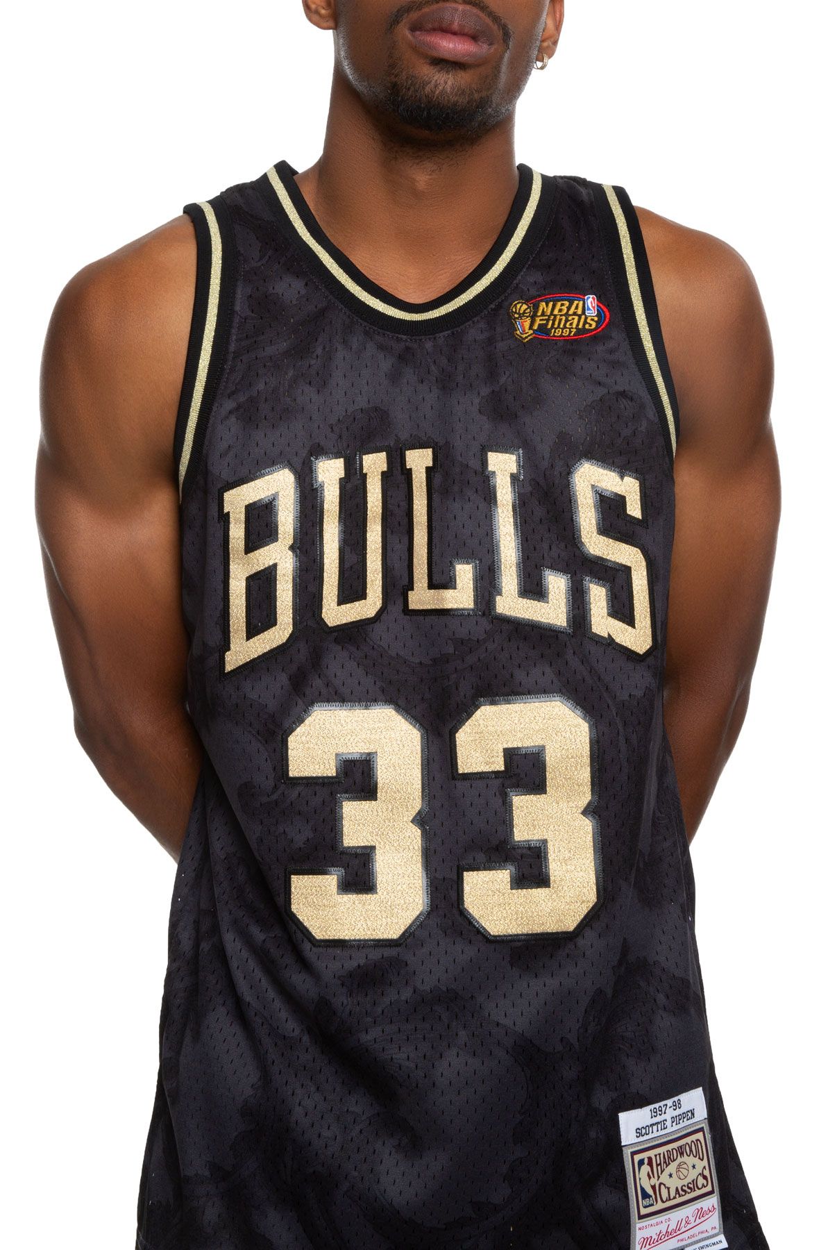 MITCHELL AND NESS Chicago Bulls Scottie Pippen Black Toile