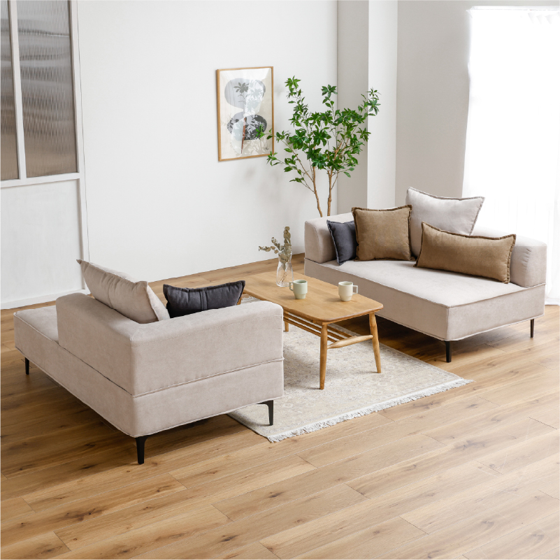 右カウチ コモル ライトグレージュ【EC限定】 ｜家具・インテリア通販