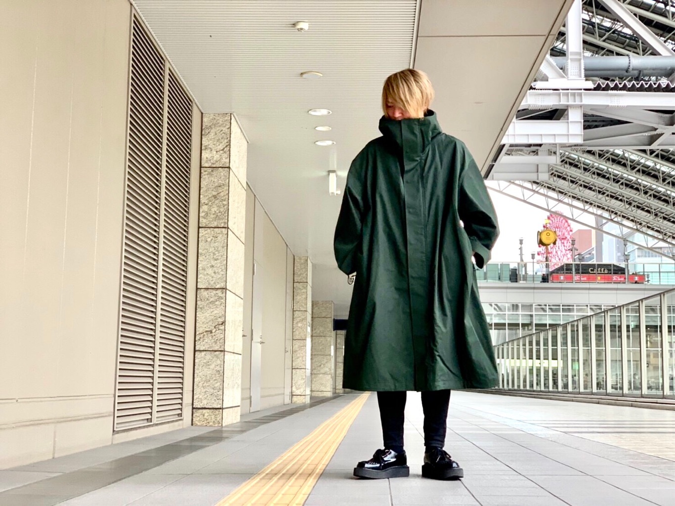 ラッドミュージシャン モッズコート N3-B ファー ブラック サイズ42