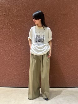 6(ROKU)＞サスペンダー タックパンツ