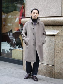 ウール ラージヘリンボーン バルカラーコート | Brooks Brothers Japan