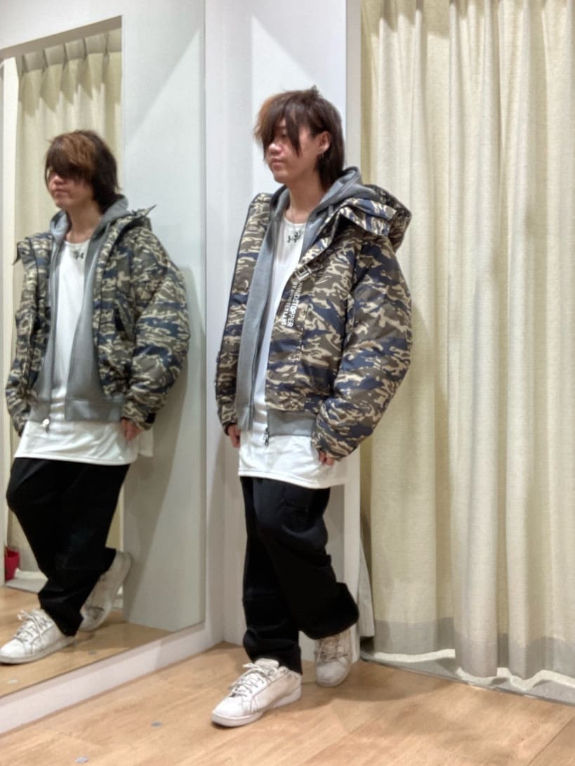 Phenix 迷彩ジャケット & ブラックパンツ セット Phenix 迷彩