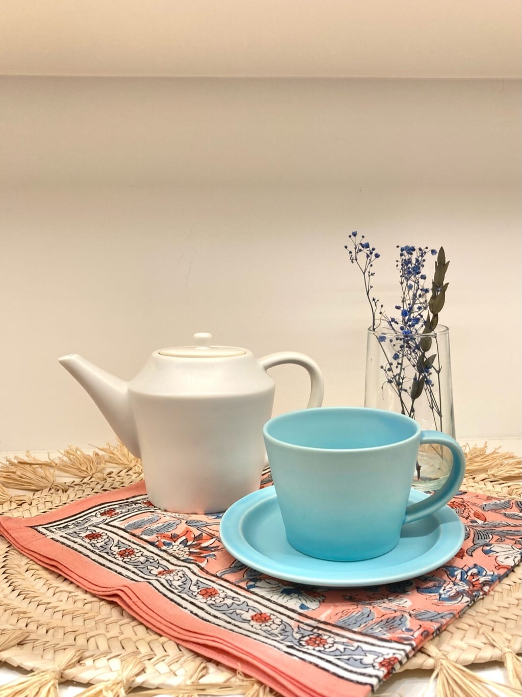 新春アンティーク福袋⑤カップ&ソーサー&タイル2枚&グラス2客&リスの