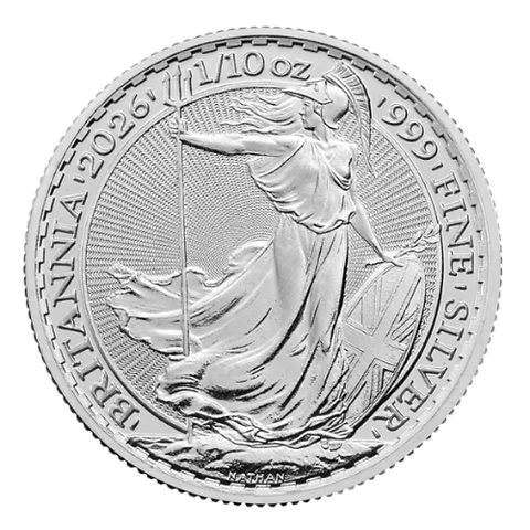 2026年 イギリス 1/10オンス シルバー・ブリタニア銀貨 .999純銀 20