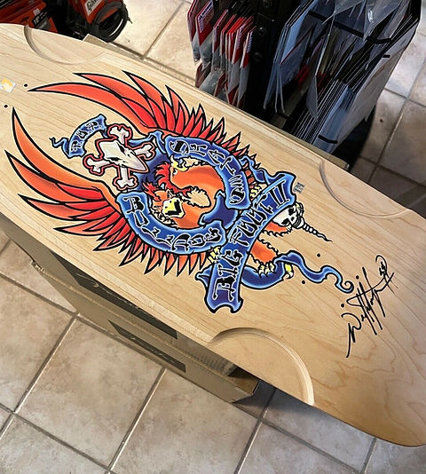 Bulldog Skates Skateboard Deck BDS Dogtown Big Foot II signed by