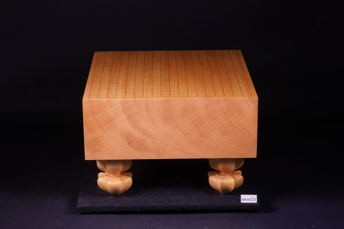 KM0023】九州山地産本榧 柾目 脚付碁盤 | 日向碁盤碁石