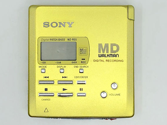 Sony MZ-R55 Yellow MiniDisc Recorder