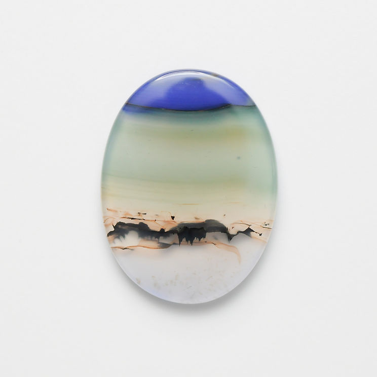 ピクチャーアゲート 青浜氷 18_24＃9 | Miuma Jewelry