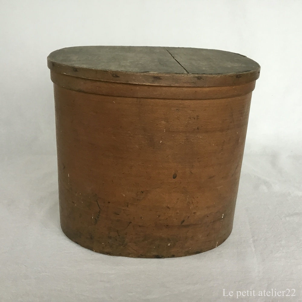 フランス アンティーク ハットボックス ハットケース 帽子箱 木製 什器