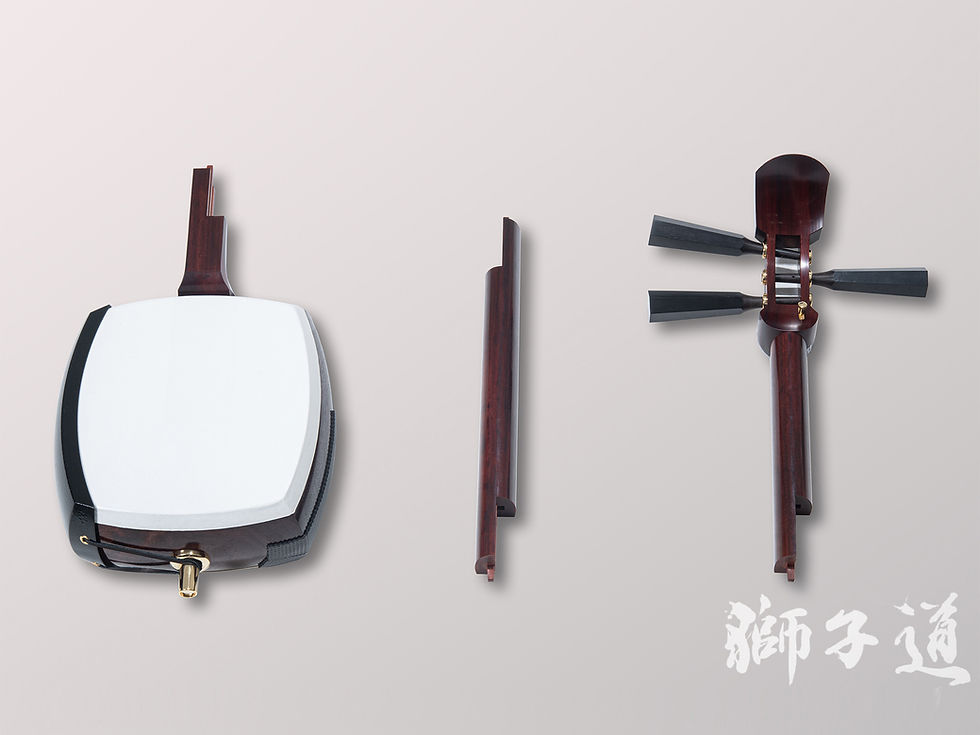 津軽三味線 紅木 太棹 東さわり付 皮やぶれなし 二本溝 天神欠けなし