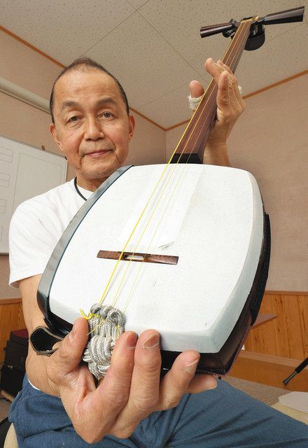 人工皮革」使い三味線らしい音質を実現 工房営む中野貴康さん開発