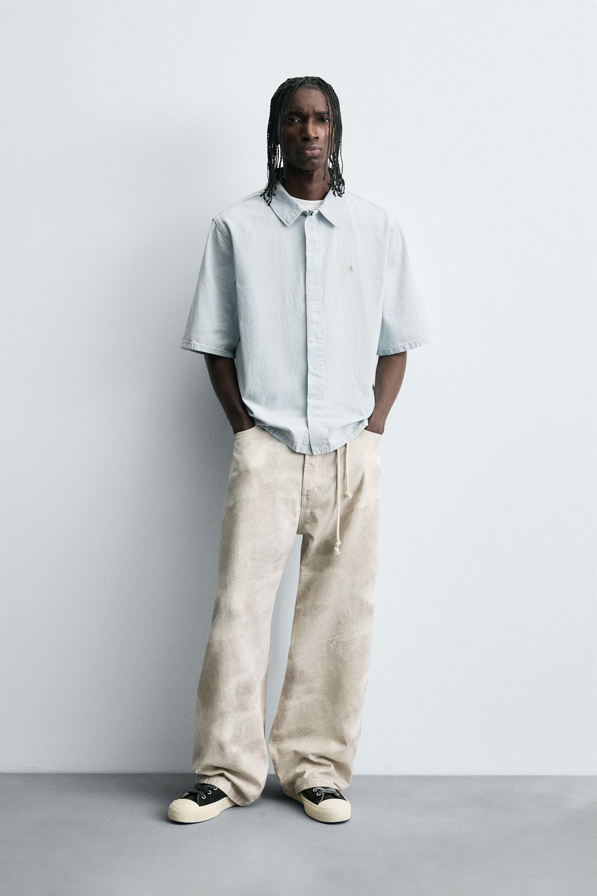 BAGGY FIT JEANS - Printed | ZARA United States
