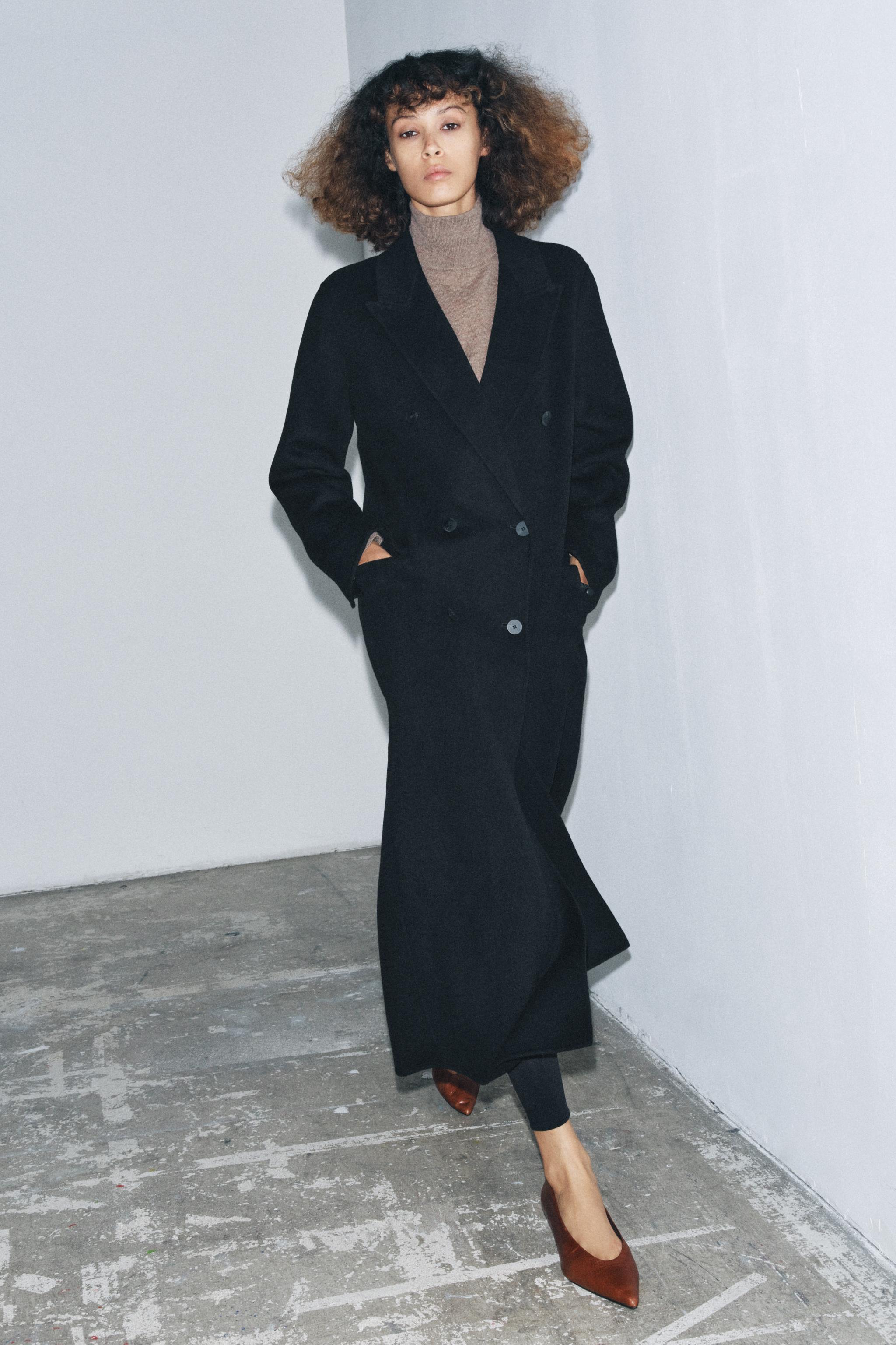 ウールブレンドコート ZW COLLECTION LIMITED EDITION - ブラック