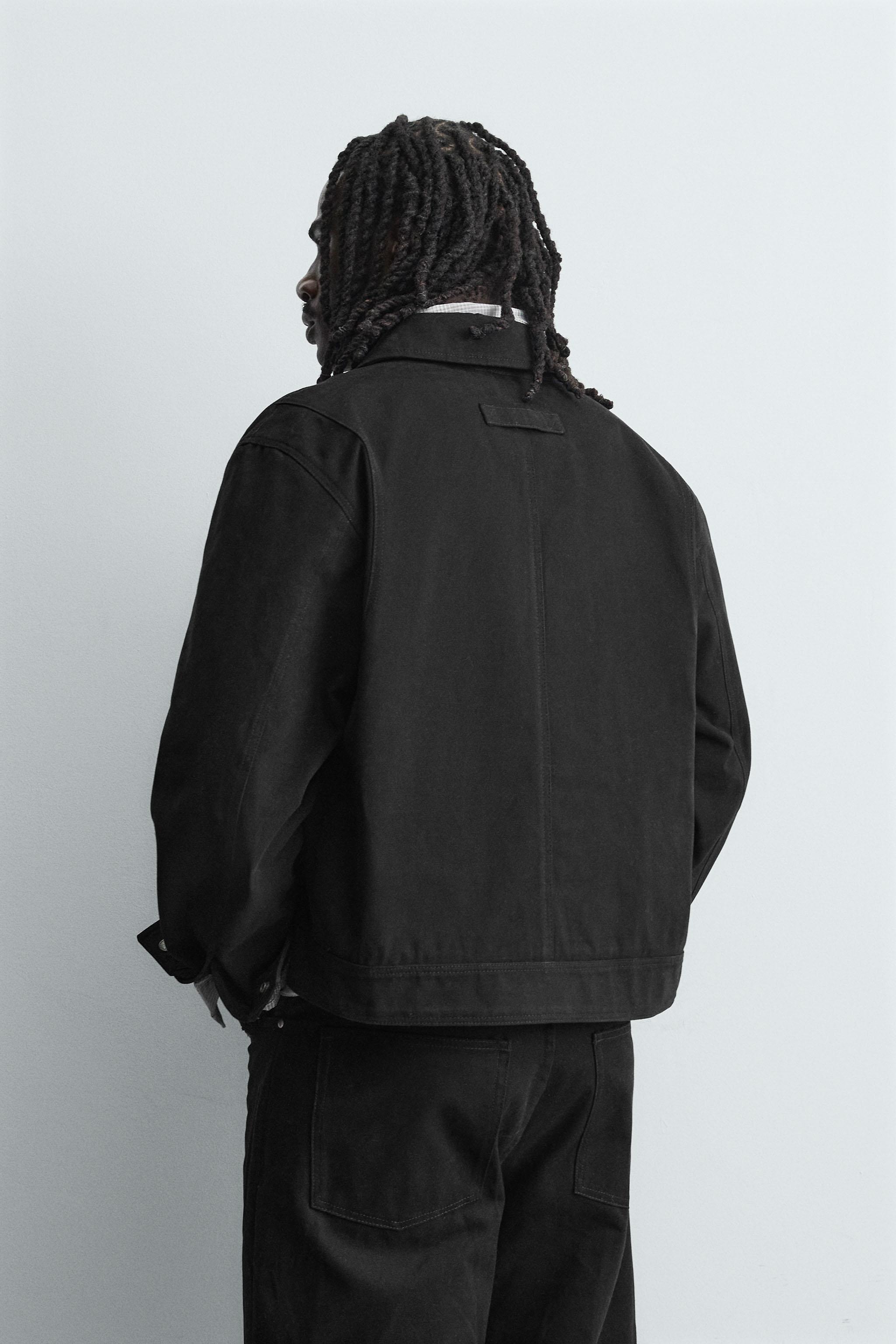 リラックスフィットトグルボタンジャケット - ブラック | ZARA Japan