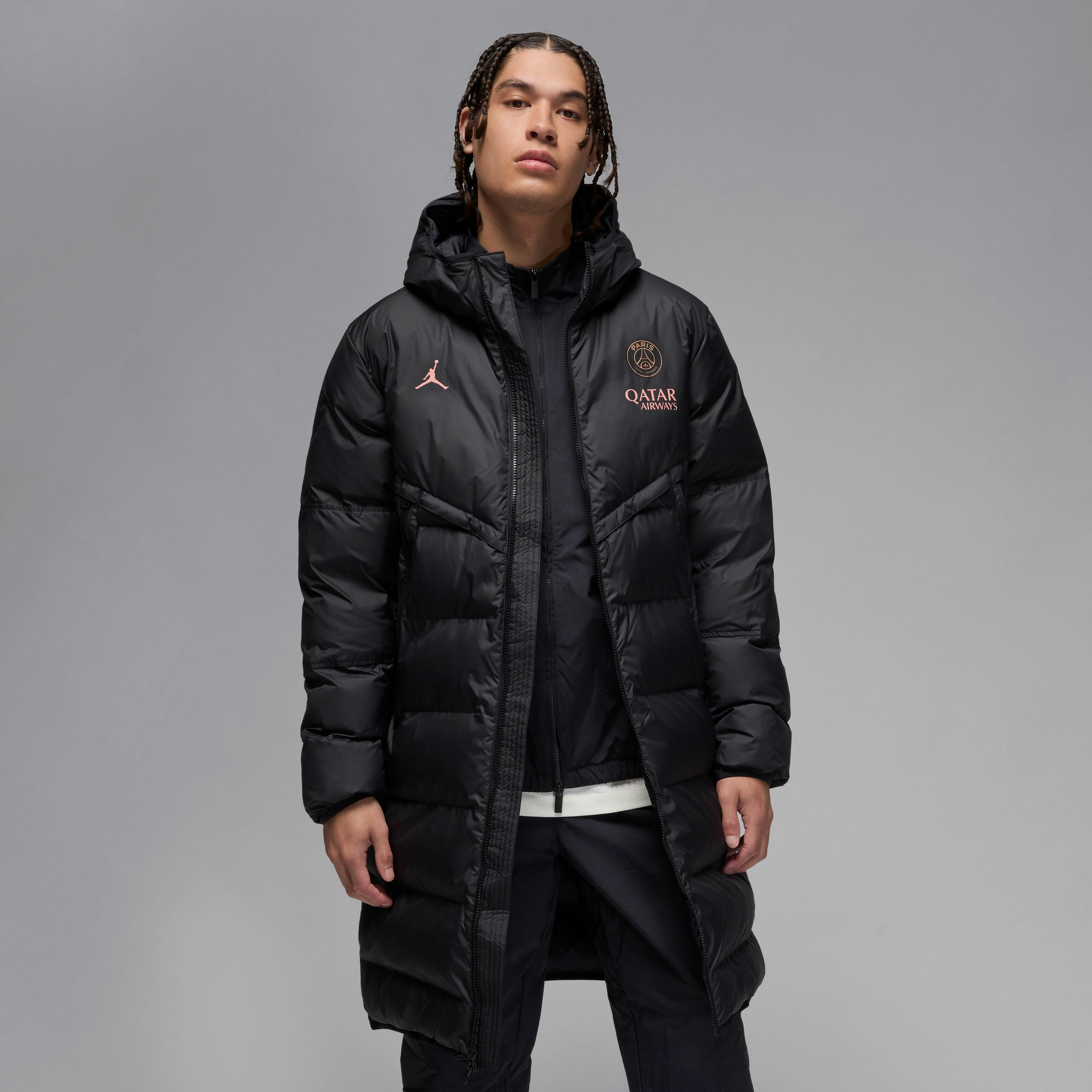 Nike PSG x Jordan Storm-Fit Full Length Padded Jacket - Black