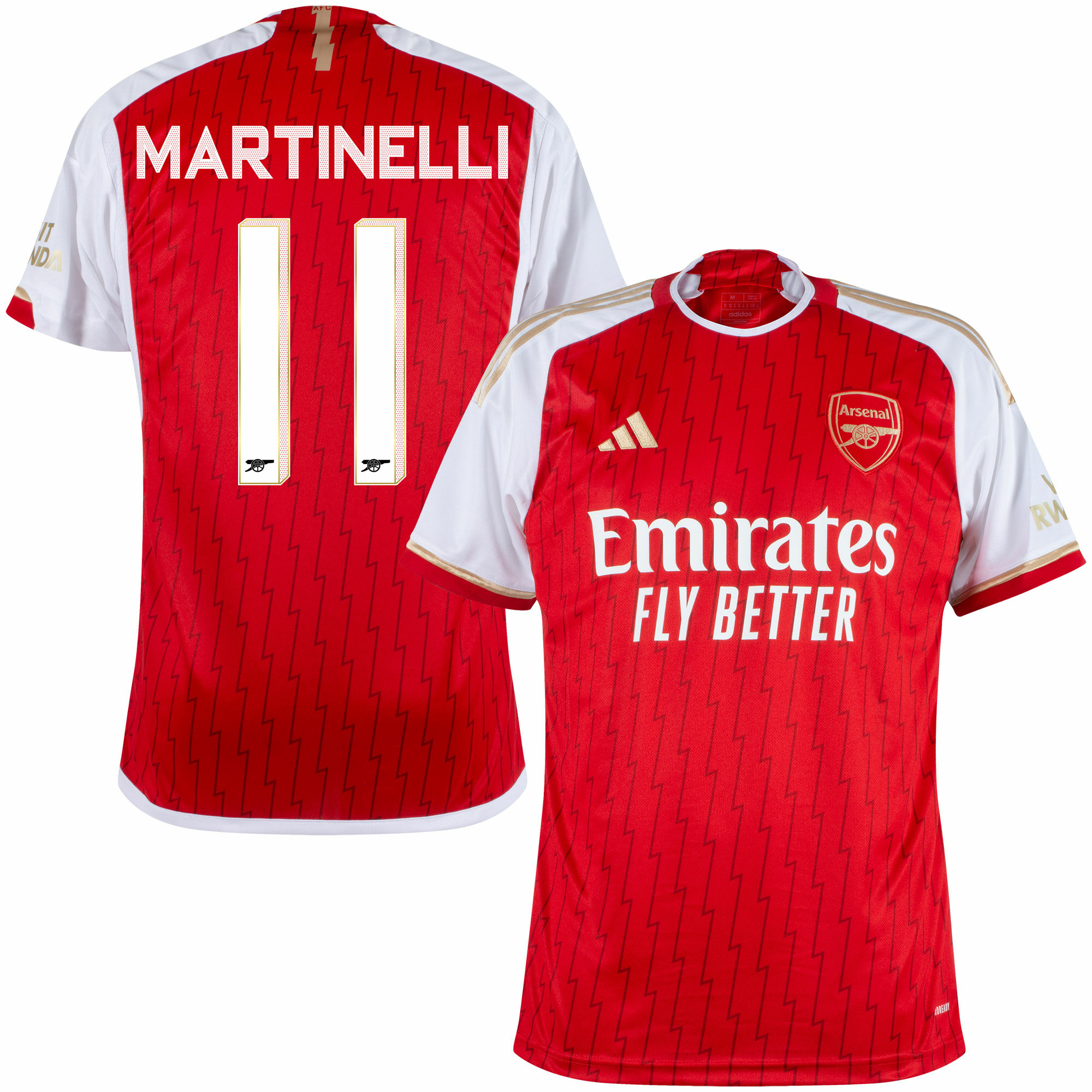 adidas Arsenal Home Martinelli 11 Jersey 2023-2024 (Cup Style