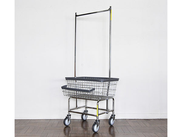 PACIFIC FURNITURE SERVICE LAUNDRY CART DOUBLE POLE / パシフィック