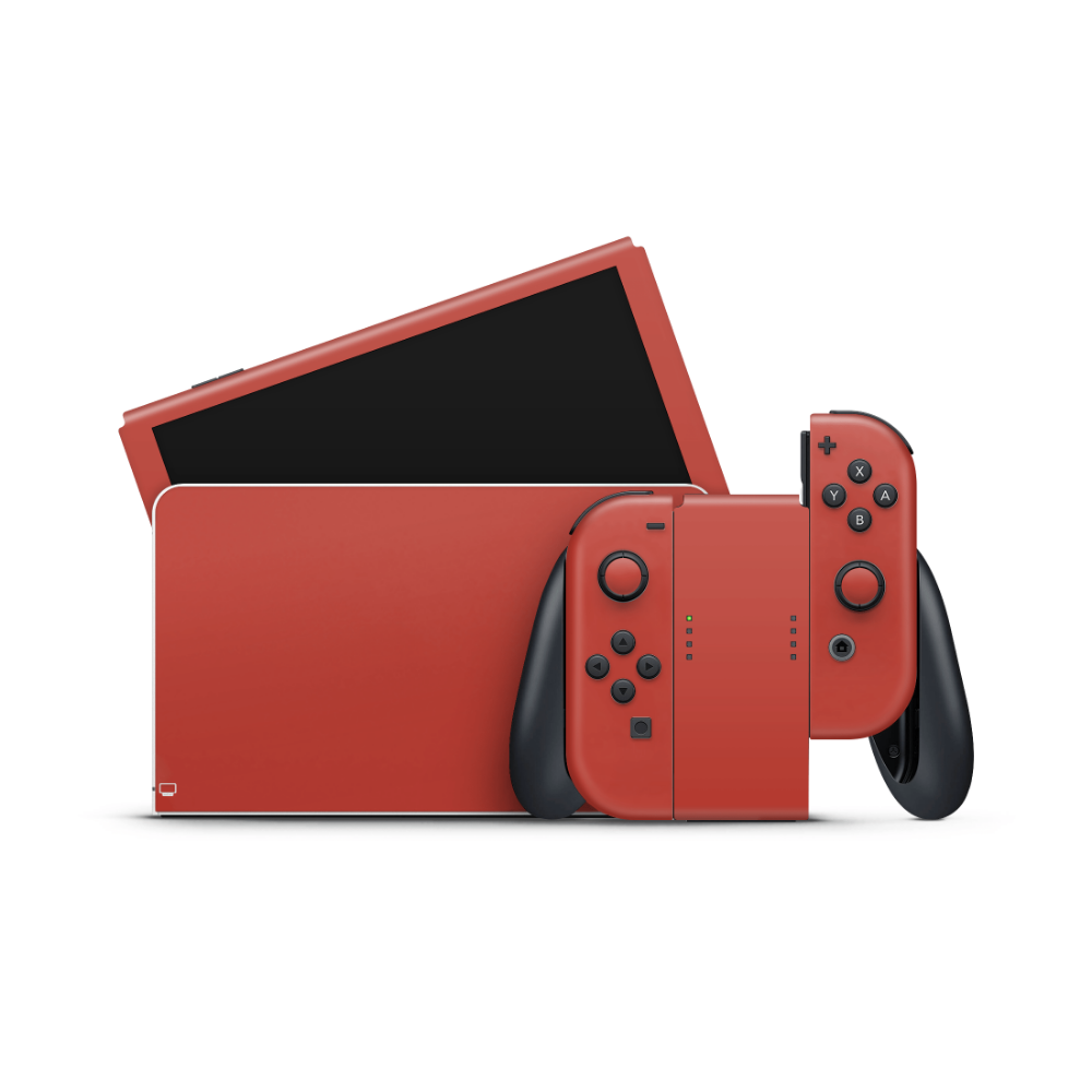 Cherry Red Nintendo Switch OLED Skin