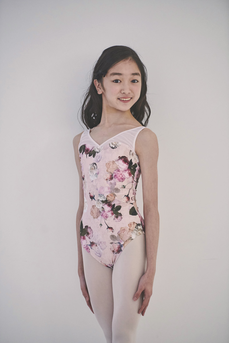 スティナ花柄フリルレオタードM stina バレエ レオタード Jr.M stina