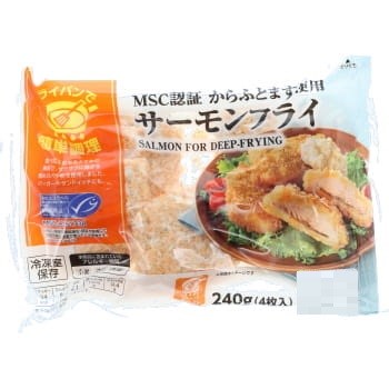 極洋 MSC認証 からふとます使用 サーモンフライ（冷凍） 240g
